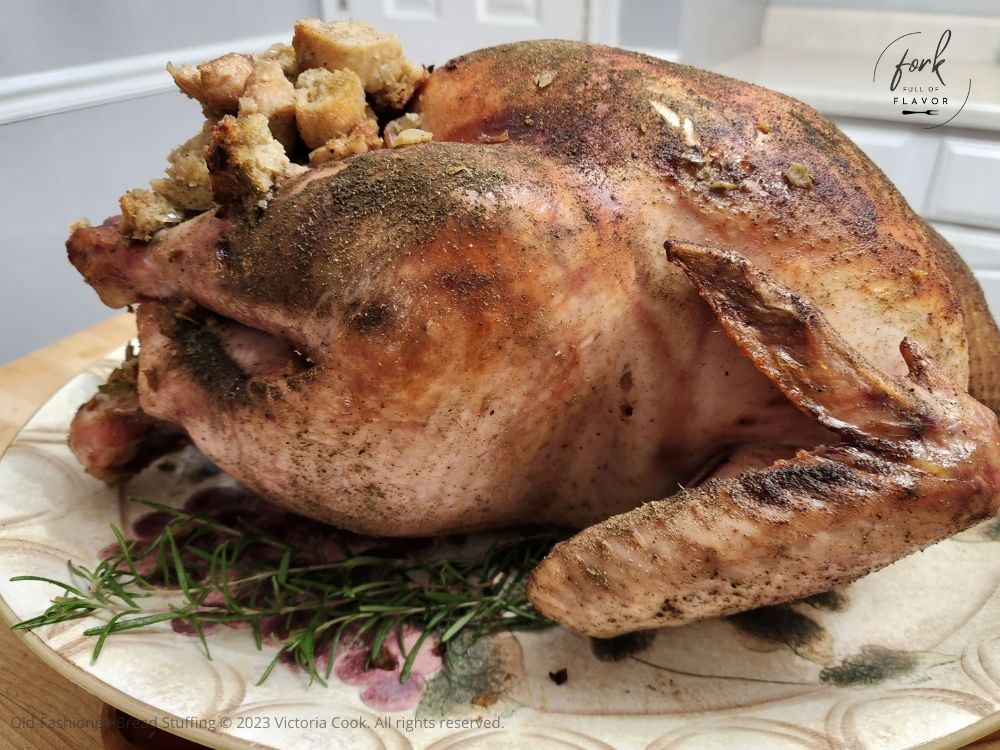 Thanksgiving Turkey with Old-Fashioned Bread Stuffing