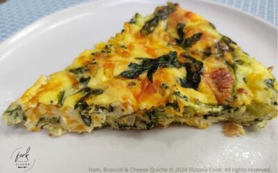 Broccoli, Ham and Cheese Quiche