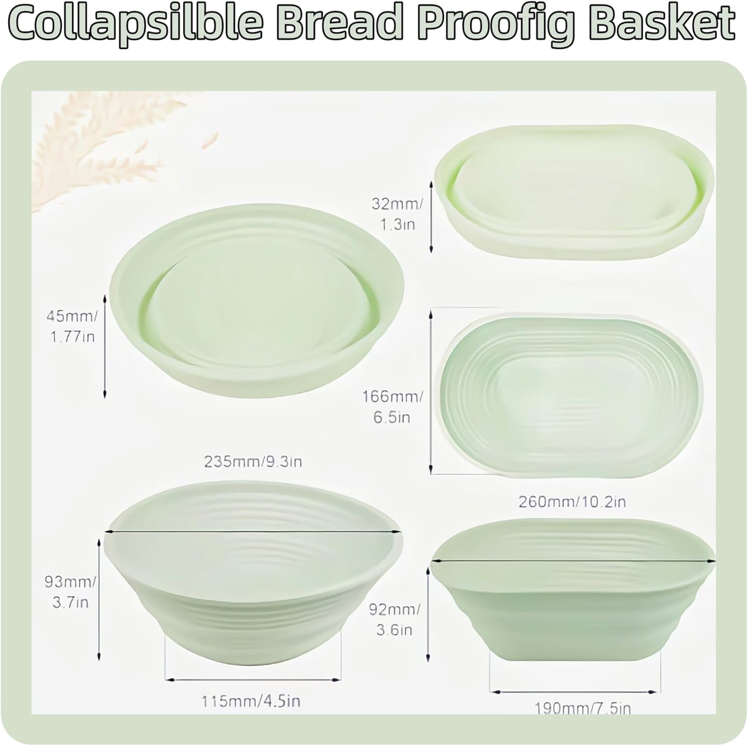 collapsible silicone bannetons Collapsible Silicone Bannetons