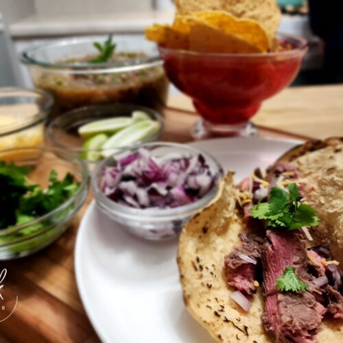Delicious Carne Asada made with grass fed, grass finished beef Flank Steak.
